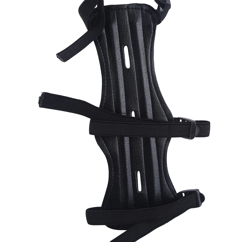 Leather Archery Arm Guard Protector – Adjustable Forearm Protection for Bow & Arrow Hunting and Training