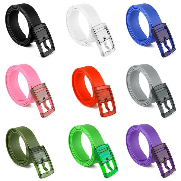 Colorful Unisex Rubber Golf Belt