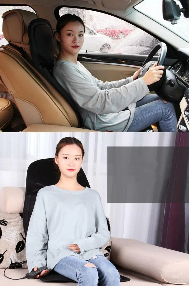 7 Motors Full-Body Massage Cushion with Heat