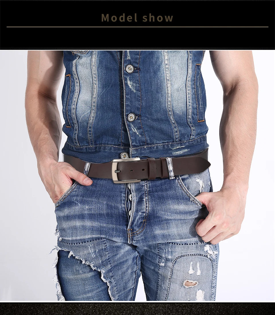Men's High-Quality Genuine Leather Luxury Designer Belt