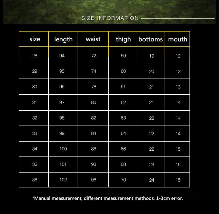 High-Quality Khaki Casual Pants for Men – Tactical Joggers, Camouflage Cargo Pants, and Work Wear Trousers