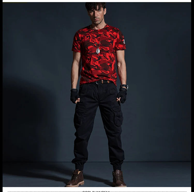 High-Quality Khaki Casual Pants for Men – Tactical Joggers, Camouflage Cargo Pants, and Work Wear Trousers