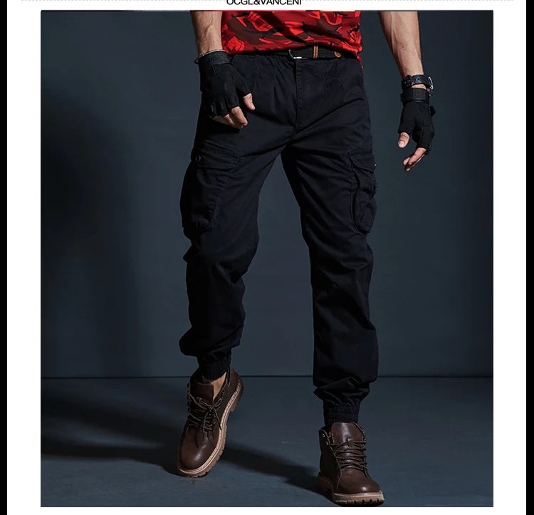 High-Quality Khaki Casual Pants for Men – Tactical Joggers, Camouflage Cargo Pants, and Work Wear Trousers