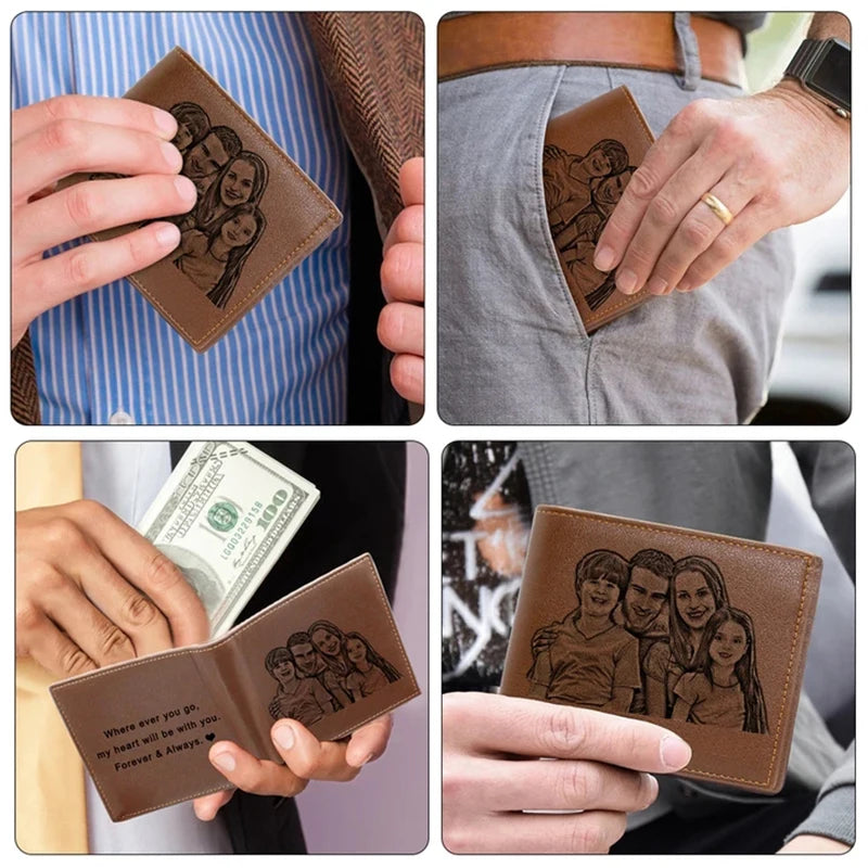 Picture Wallet Men Business Short Ultra-Thin