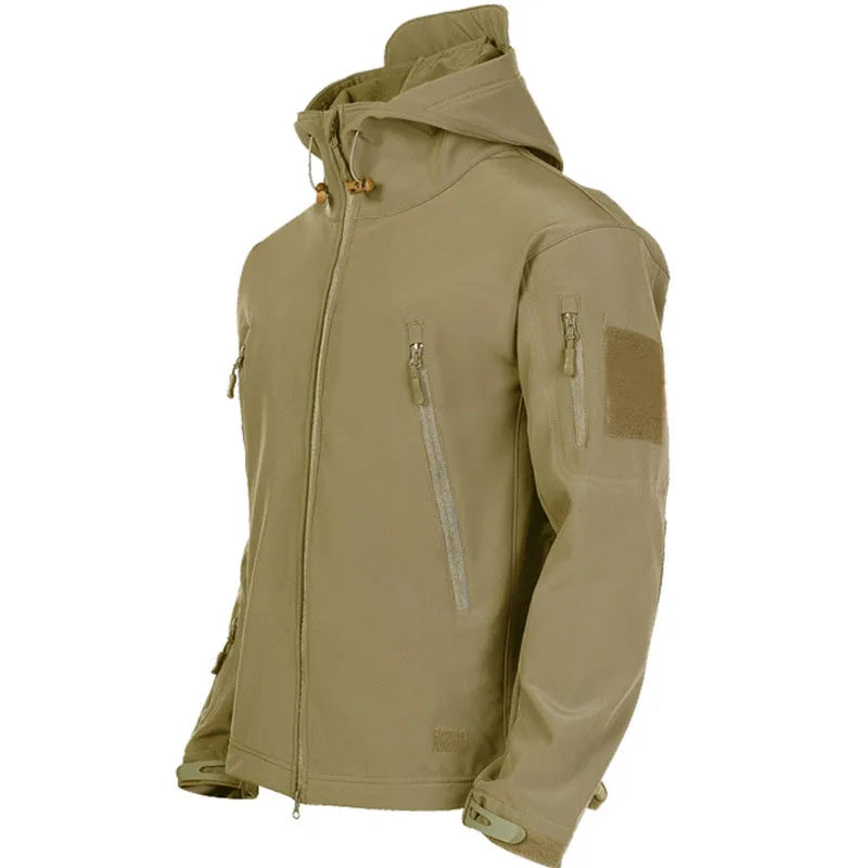 2024 New Sharkskin Soft Shell Hooded Jacket