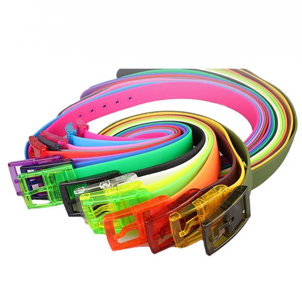 Colorful Unisex Rubber Golf Belt