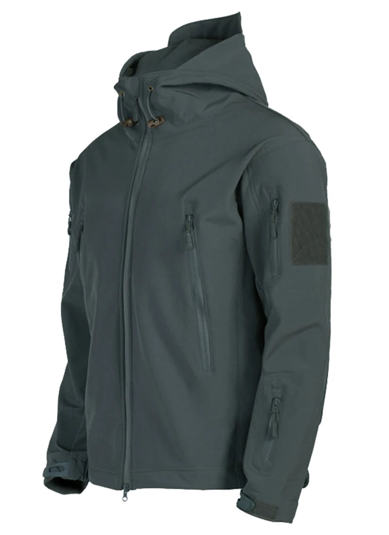 2024 New Sharkskin Soft Shell Hooded Jacket