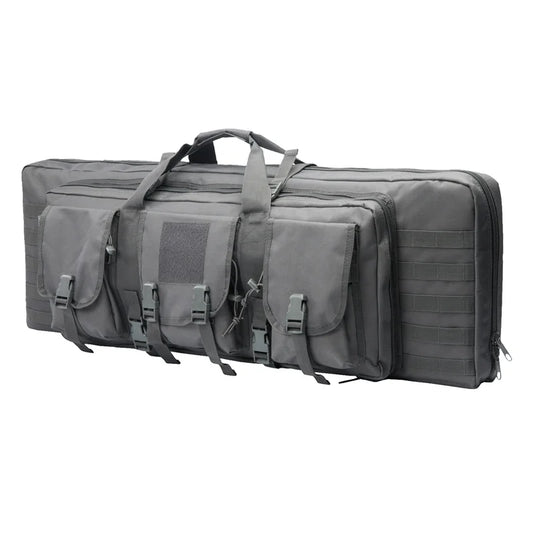LQARMY Tactical Double Rifle Case – MOLLE System Gun Bag with Sniper/ Airsoft Rifle Backpack for Hunting & Shooting