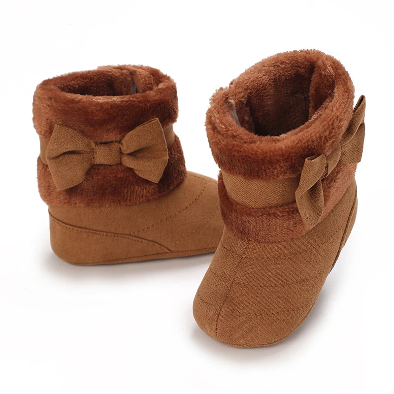 Cute Bowknot Comfortable Baby Girls Boots