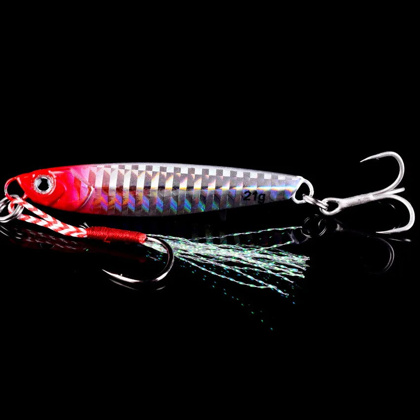 Metal Jig Fishing Lure Set – 3/5/8 Pieces (7g, 10g, 14g, 21g, 28g, 40g)