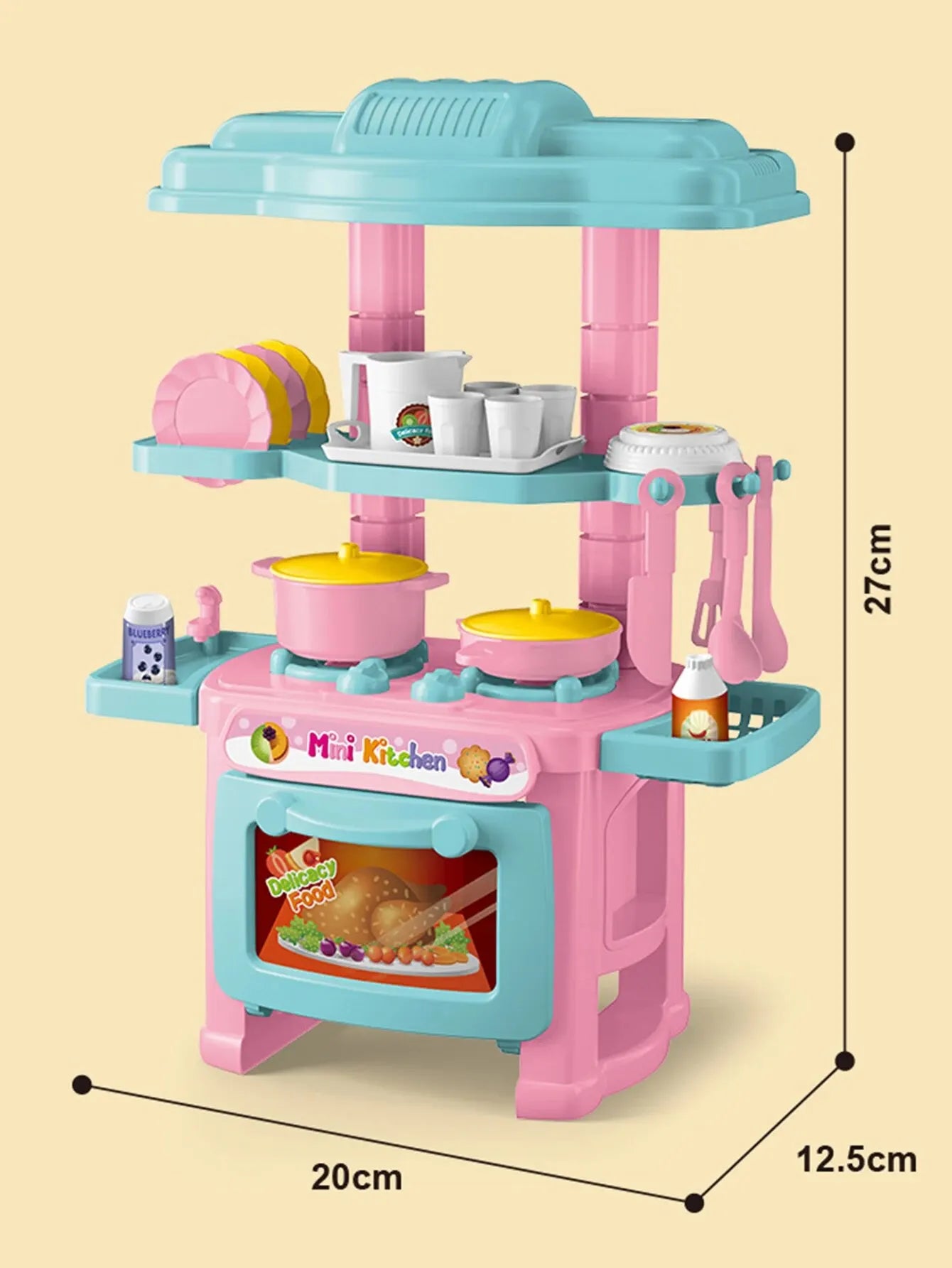 Kids Mini Kitchen Cooking Toy Set