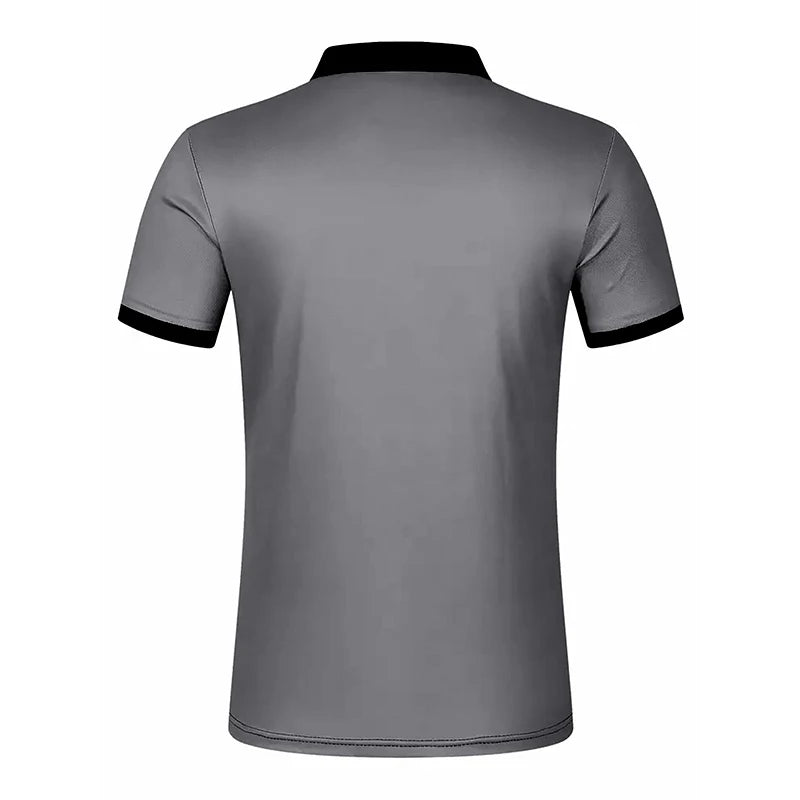 Men’s Stripe Short Sleeve Polo Shirt