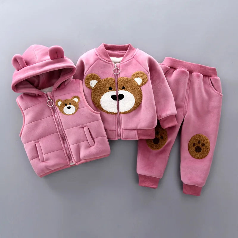 3PCS Winter/Autumn Toddler Baby Outfit Set