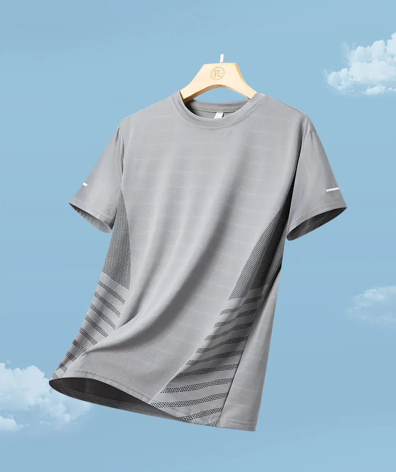 Men’s Summer Ice Silk Running T-Shirt