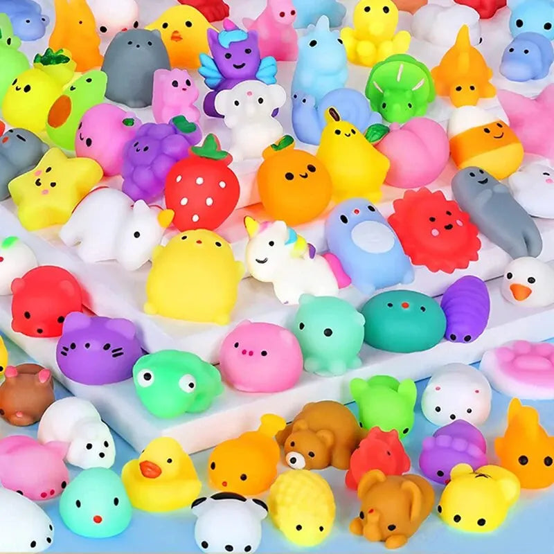 20Pcs Mini Cute Cartoon Animal Stress Relief Toys