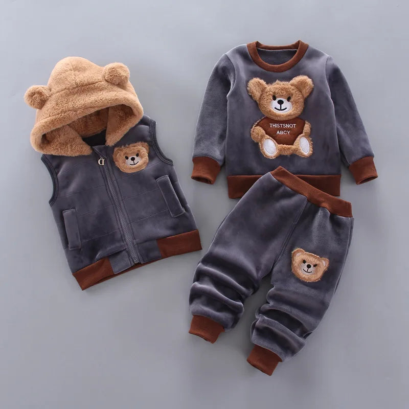 3PCS Winter/Autumn Toddler Baby Outfit Set