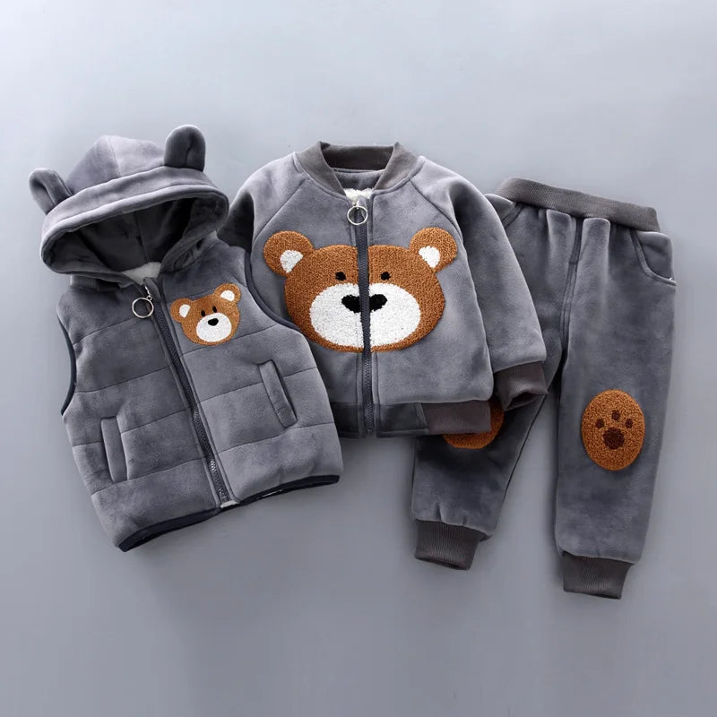 3PCS Winter/Autumn Toddler Baby Outfit Set