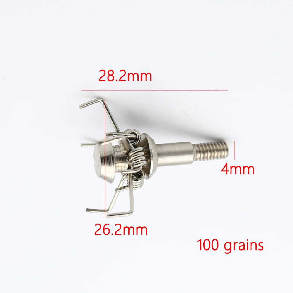 3pcs Arrow Broadheads – 100gn-160gn Tips for Compound, Recurve Bow & Crossbow Hunting