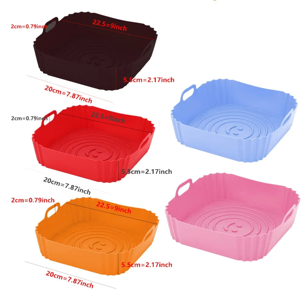 Reusable Silicone Air Fryer Pan Liner