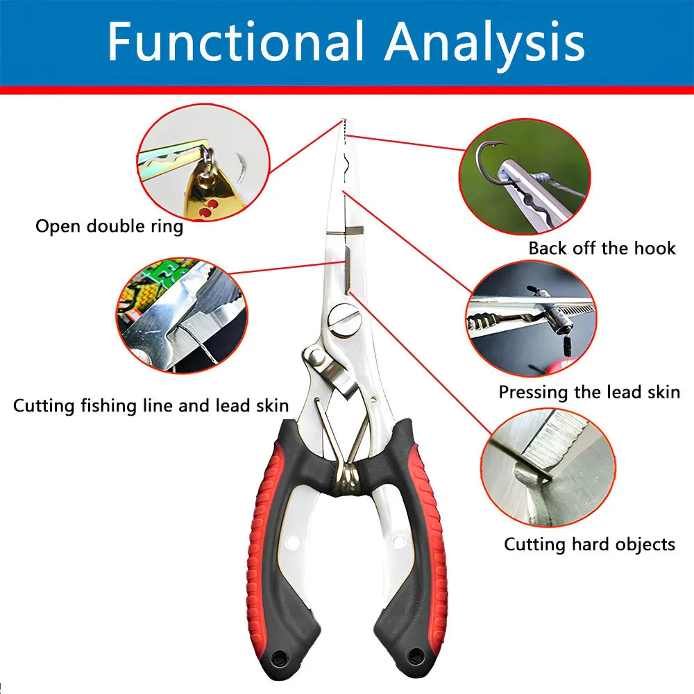 High-Strength Multifunctional Fishing Pliers – Ergonomic Anti-Slip Grip