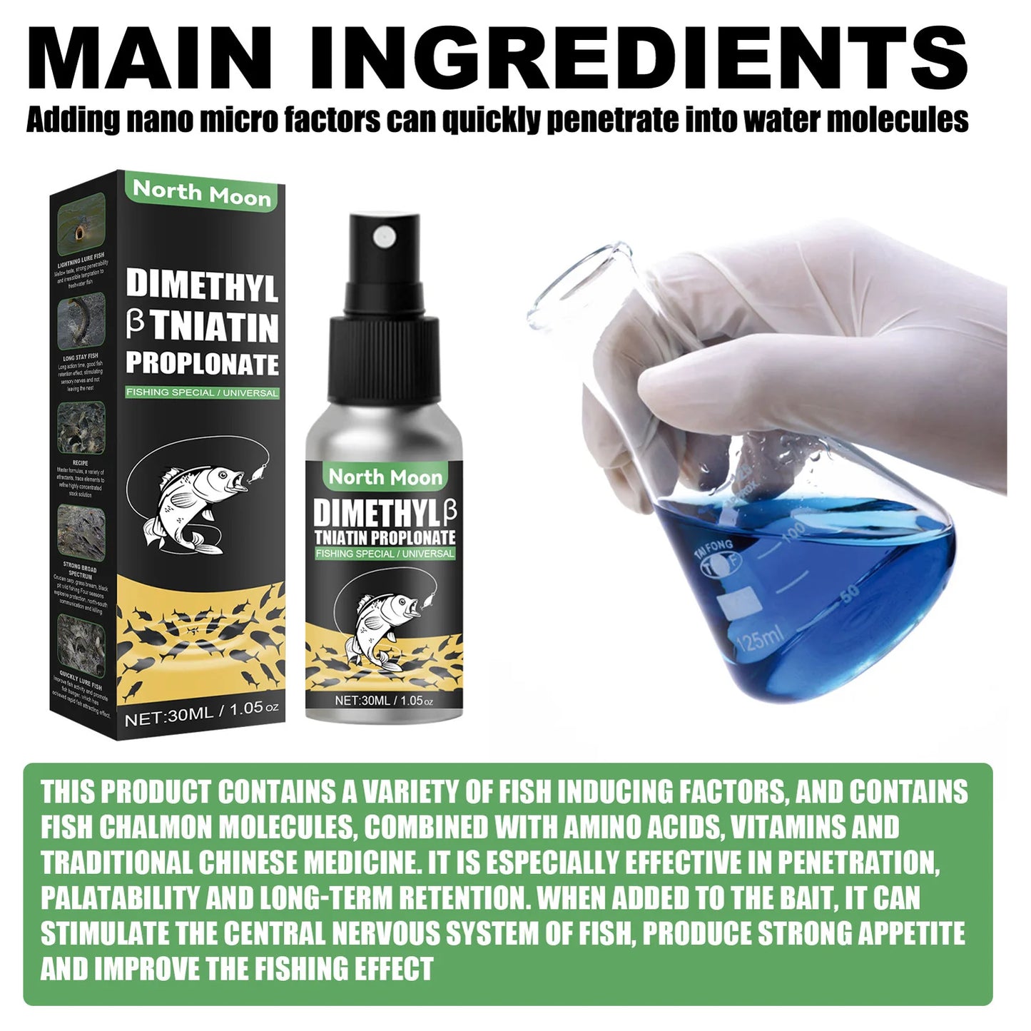 Fishing Baits Attractants – 30ml Natural Scent Liquid for All Water Types