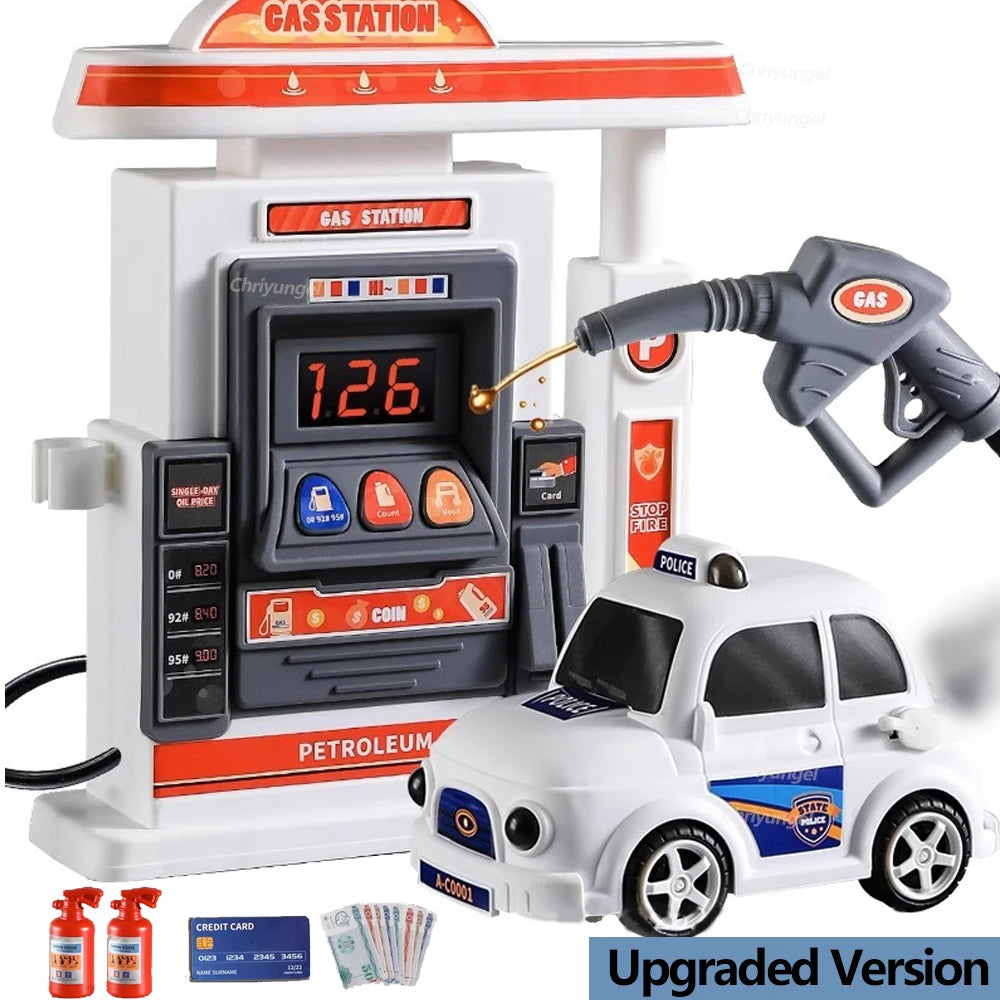 Gas Station Toy Set for Kids