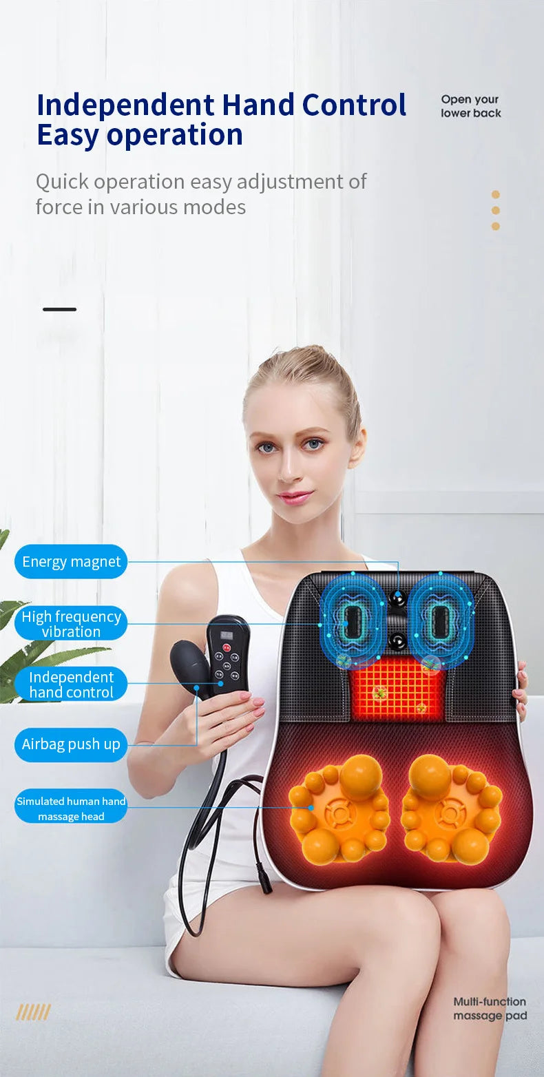 Jinkairui Electric Shiatsu Head Neck Cervical Traction Body Massager