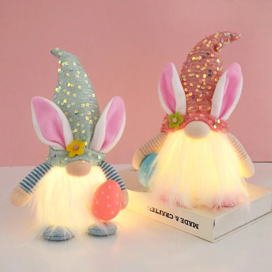 Easter LED Glowing Faceless Gnome Doll