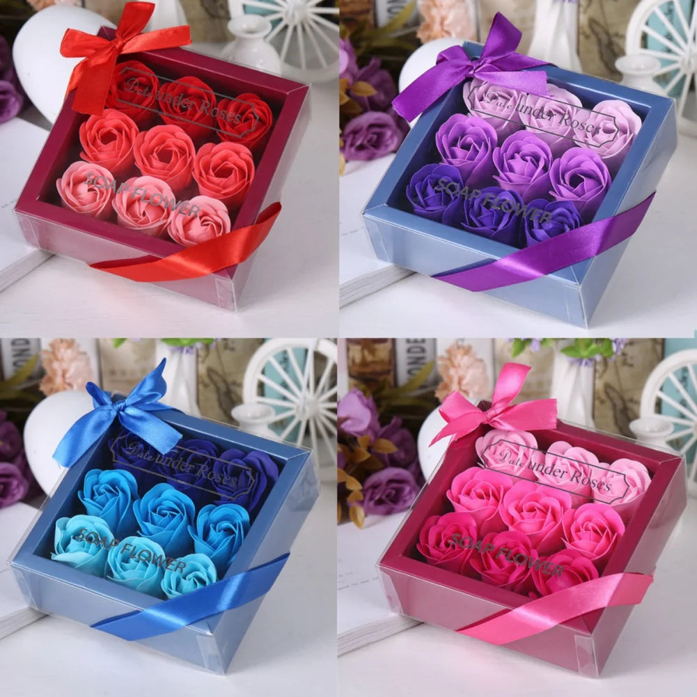 Creative Artificial Soap Flower Rose Flower Head Decor