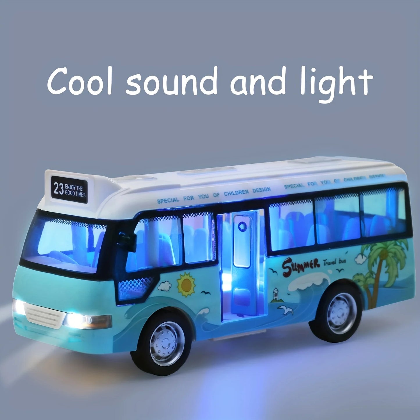 School Bus Toy Car with Sound and Light