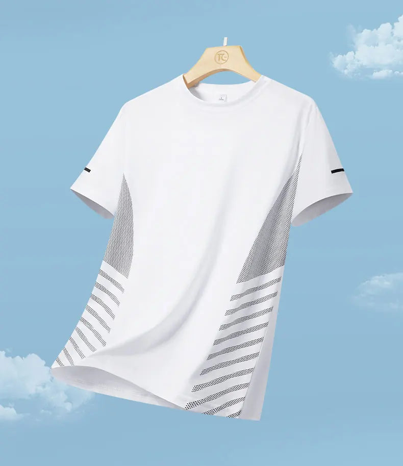Men’s Summer Ice Silk Running T-Shirt