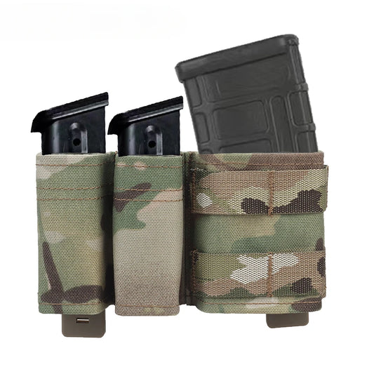 Outdoor Sport Pouch with KYWI Wedge Insert – 5.56 + 9MM MOLLE Hunting Bag