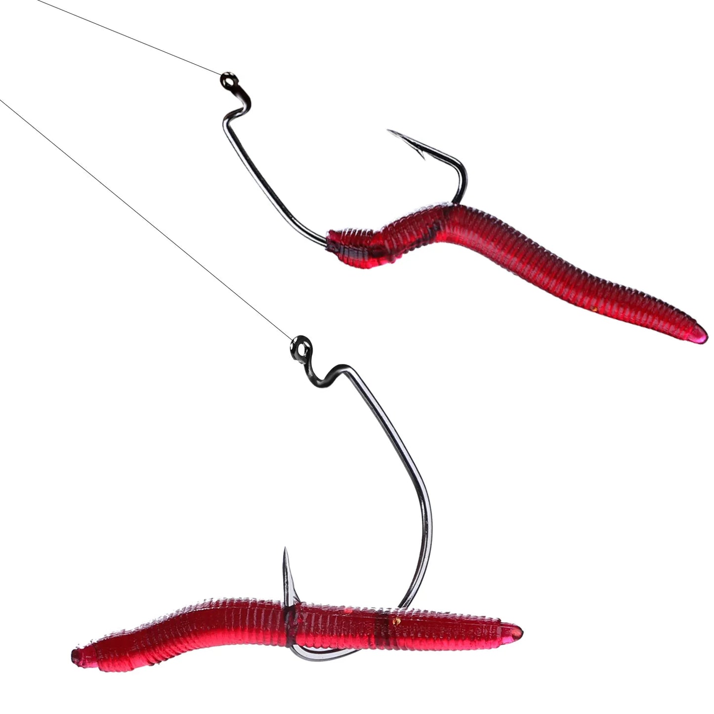 Sougayilang Soft Fishing Lures – 50-200pcs Simulation Worms