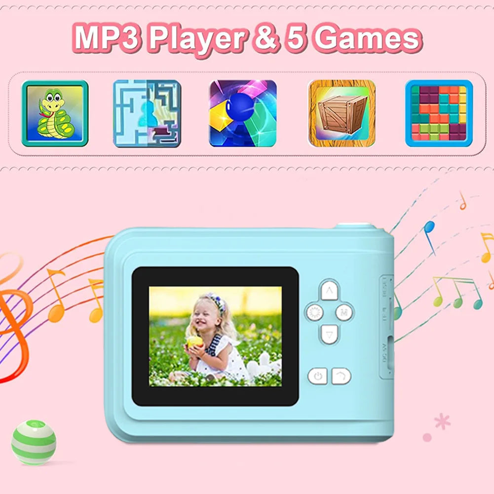 Kids Instant Camera with Print Photo Paper