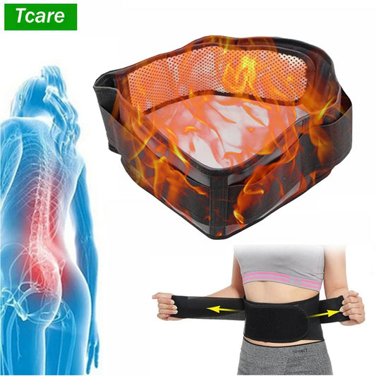 Tcare Adjustable Waist Tourmaline Self-Heating Magnetic Therapy Belt