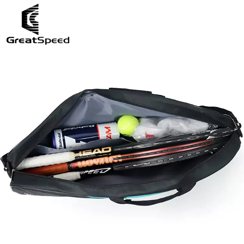 3pcs Tennis & Badminton Racket Sports Bag