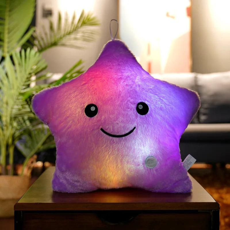 34CM Luminous Plush Star Pillow