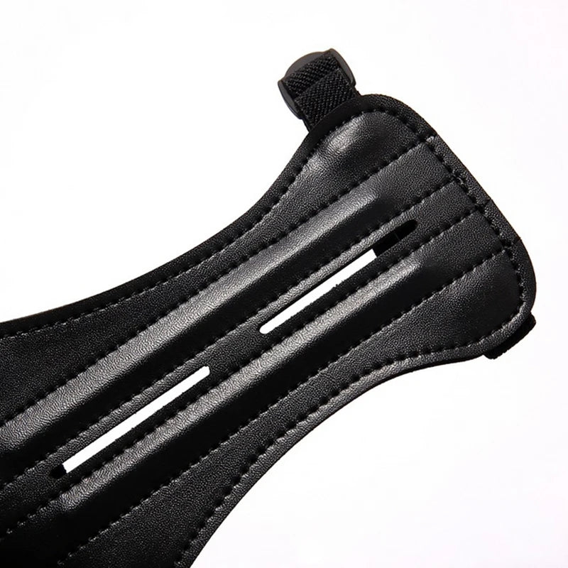 Leather Archery Arm Guard Protector – Adjustable Forearm Protection for Bow & Arrow Hunting and Training