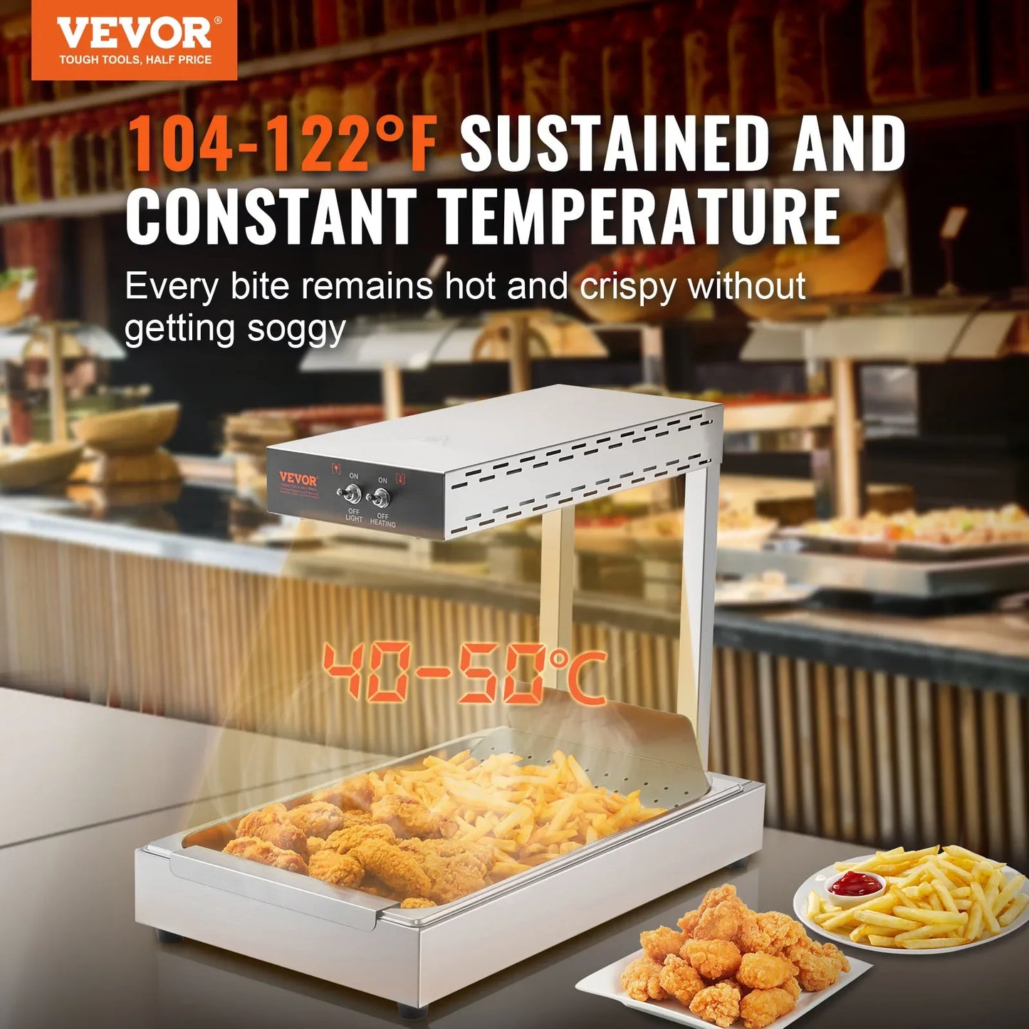 VEVOR French Fry Food Warmer