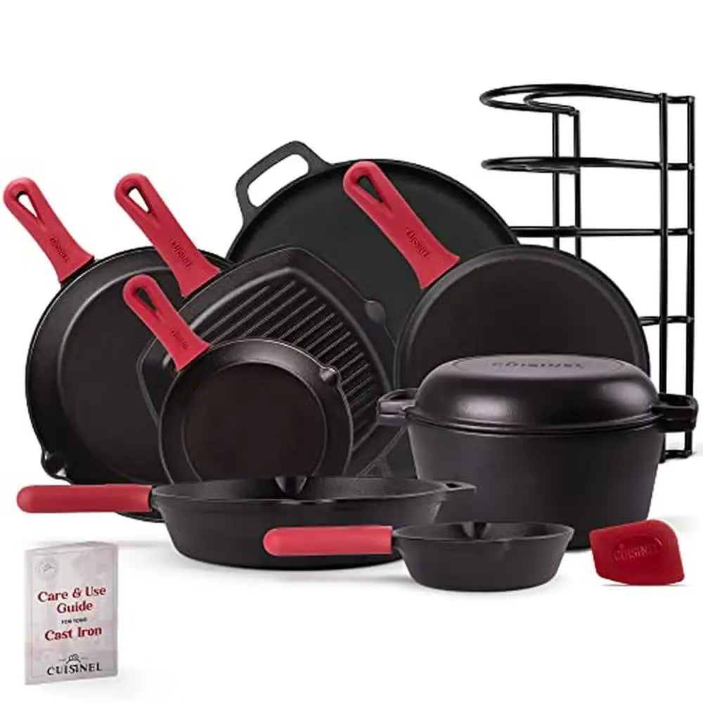 17-Piece Cast Iron Cookware Set