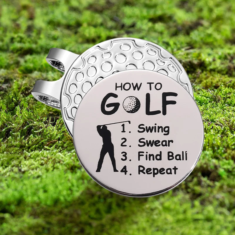 Golf Marker with Magnetic Hat Clip – Sleek Silver Golf Accessory for Easy Ball Marking