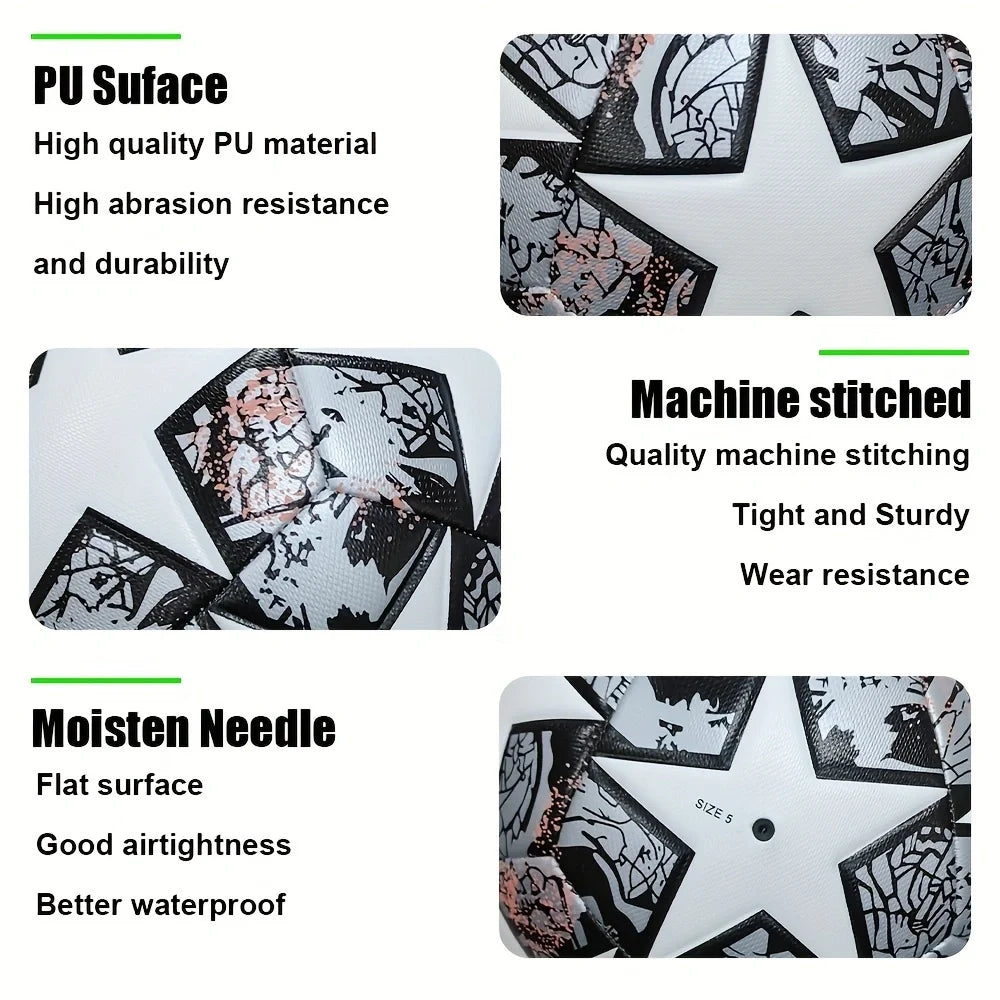 Standard Size 5 Unisex Soccer Ball