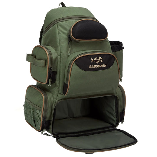 Bassdash Fishing Tackle Backpack – Lightweight & Multifunctional