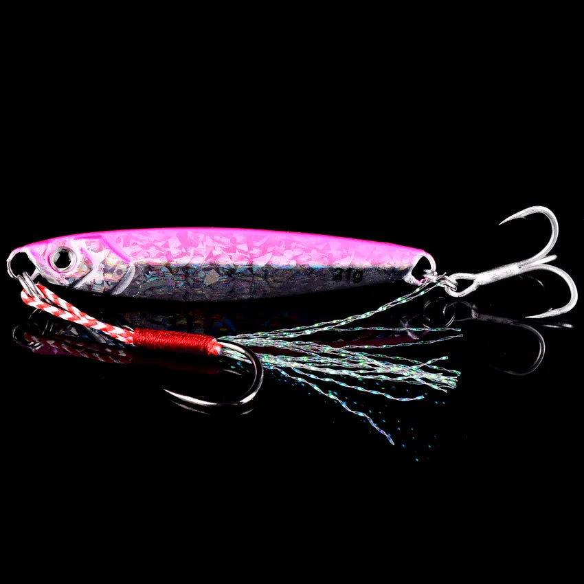 Metal Jig Fishing Lure Set – 3/5/8 Pieces (7g, 10g, 14g, 21g, 28g, 40g)