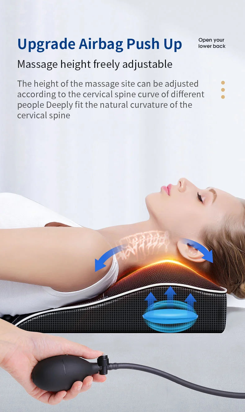 Jinkairui Electric Shiatsu Head Neck Cervical Traction Body Massager