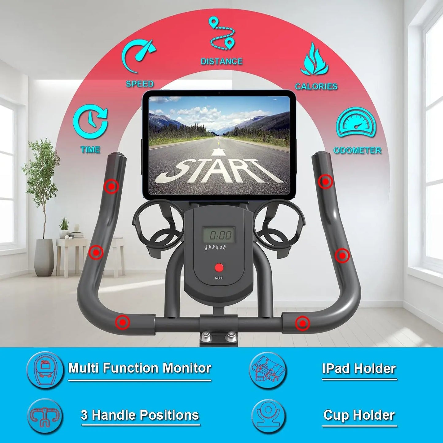 Stationary Indoor Cycling Exercise Bike
