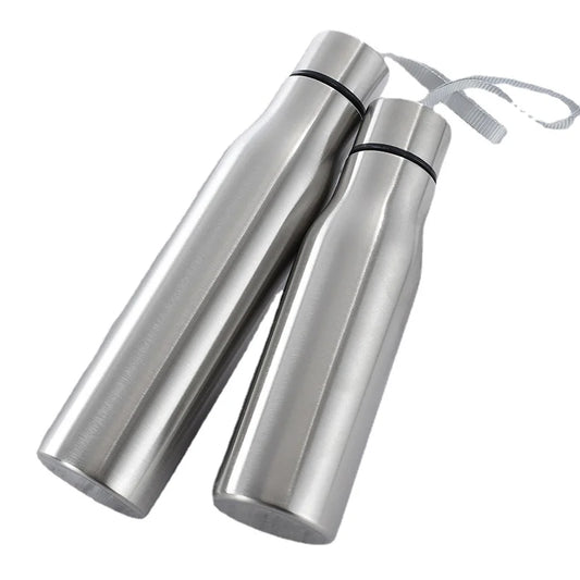 500ml/1000ml rugged stainless steel sports water bottle