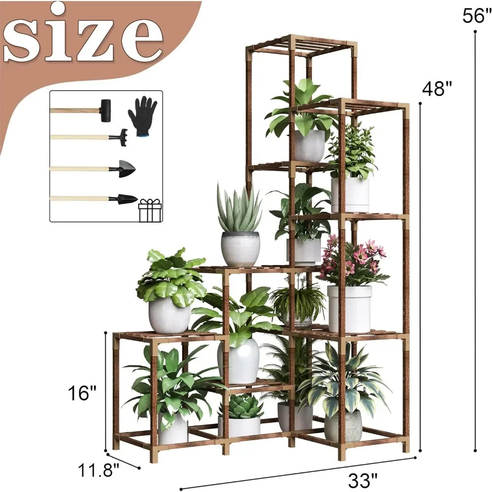 14-Tier Large Corner Plant Stand