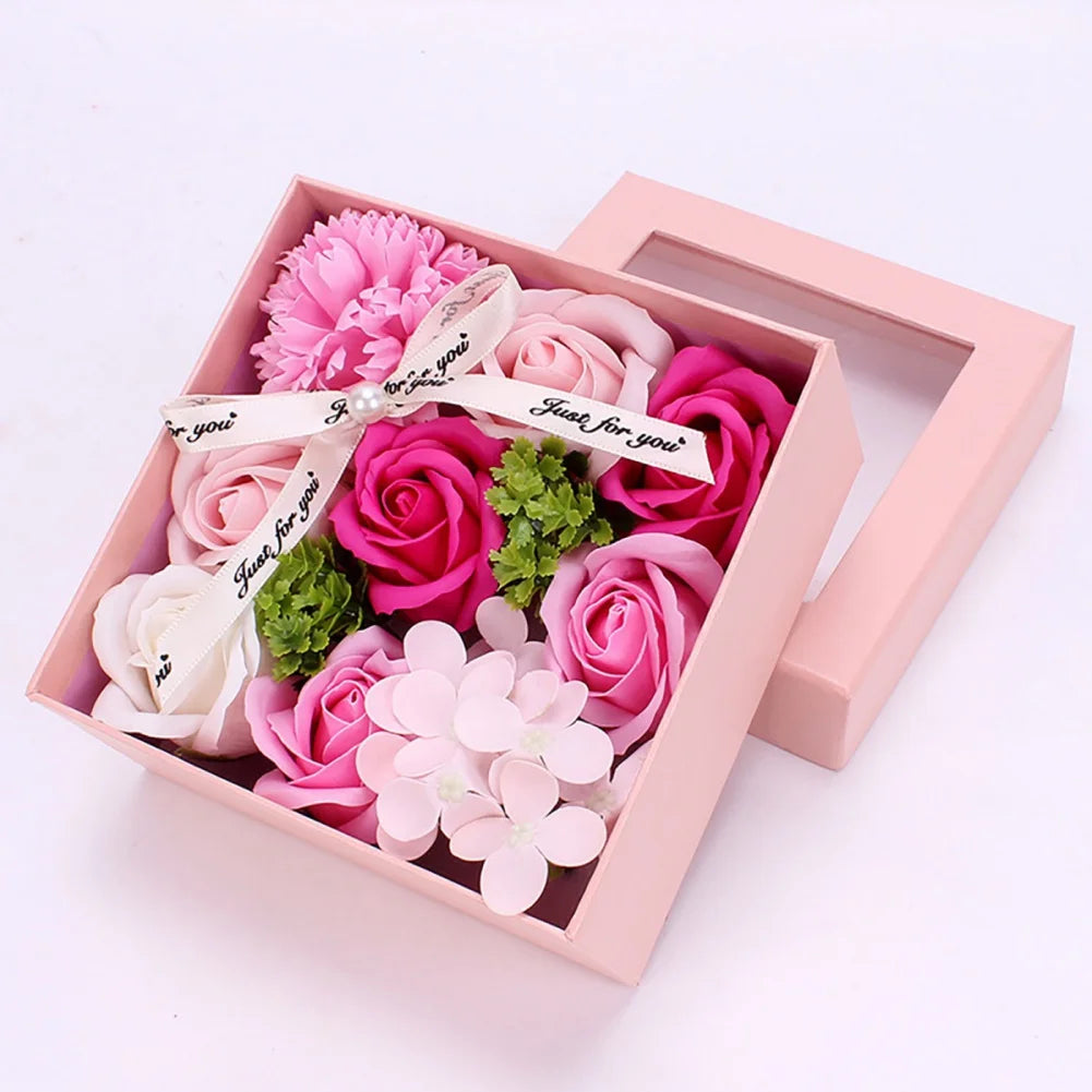 Creative Artificial Soap Flower Rose Flower Head Decor