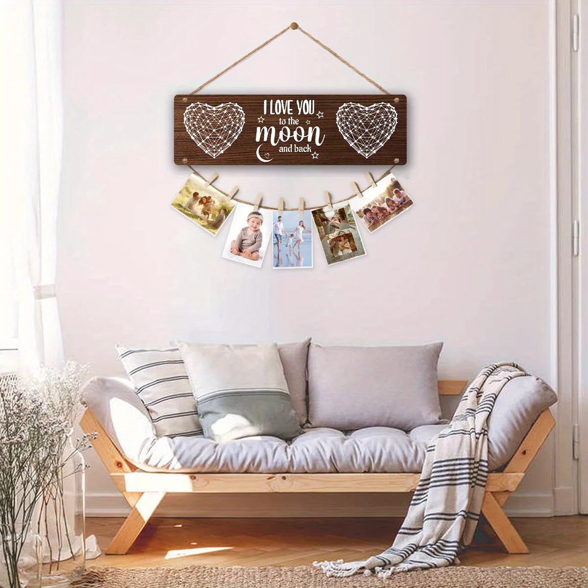 Romantic Wooden Plaque Picture Frame